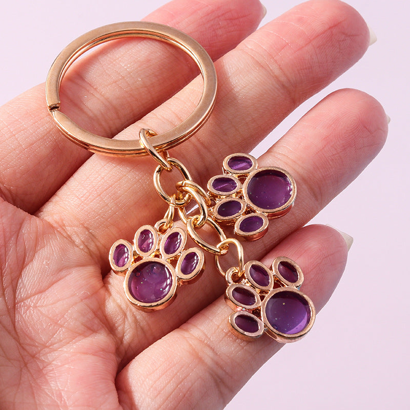 Wholesale Bear Claw Cat Claw Metal Keychain